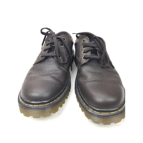 Dr. Martens Oxford Men's 8 M Brown Leather Ashfeld Air Cushion Sole AW004 - Picture 5 of 11